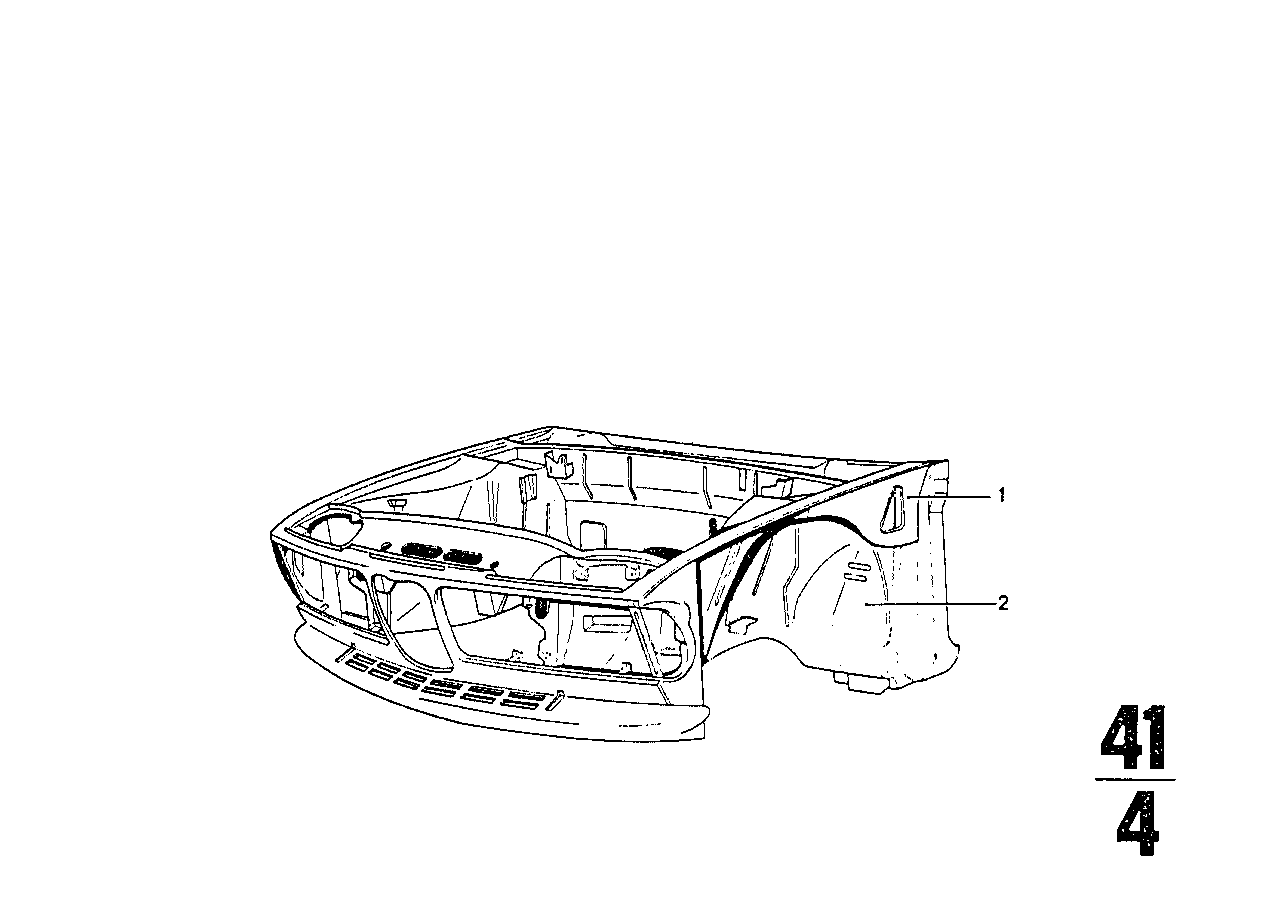 BMW Stützträger links 41111809681 - Bildposition 01