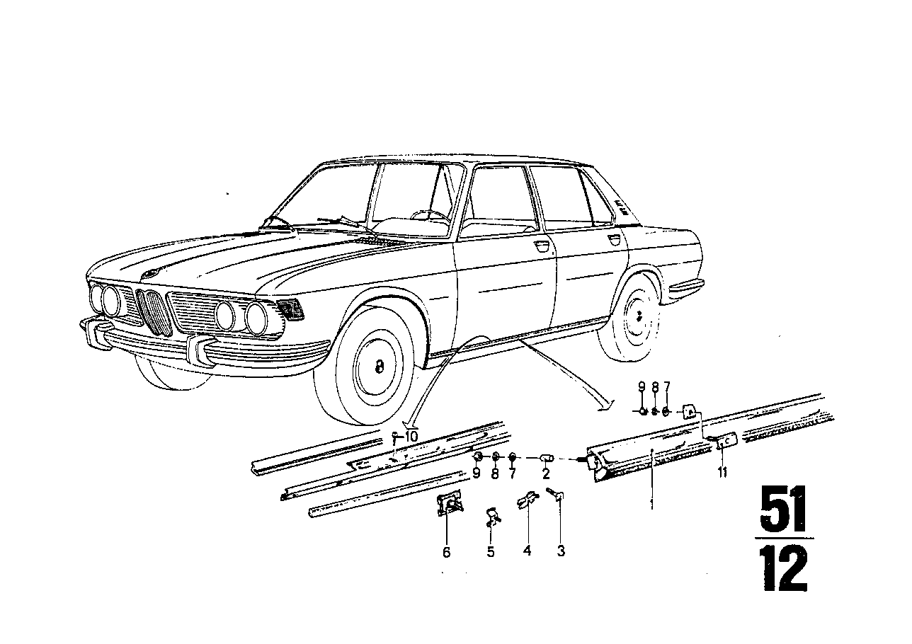BMW Leistenschraube 51131807670