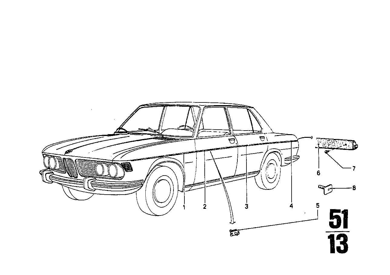 BMW Klammer 51131817064