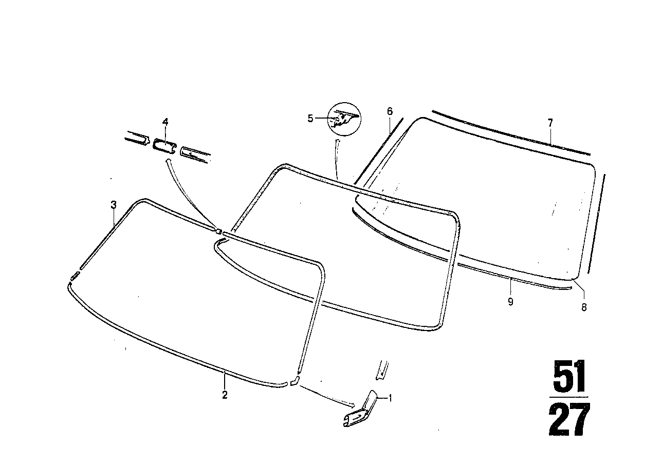 BMW Manschette E23 E24 51311800068 - 6er E24, 7er E23