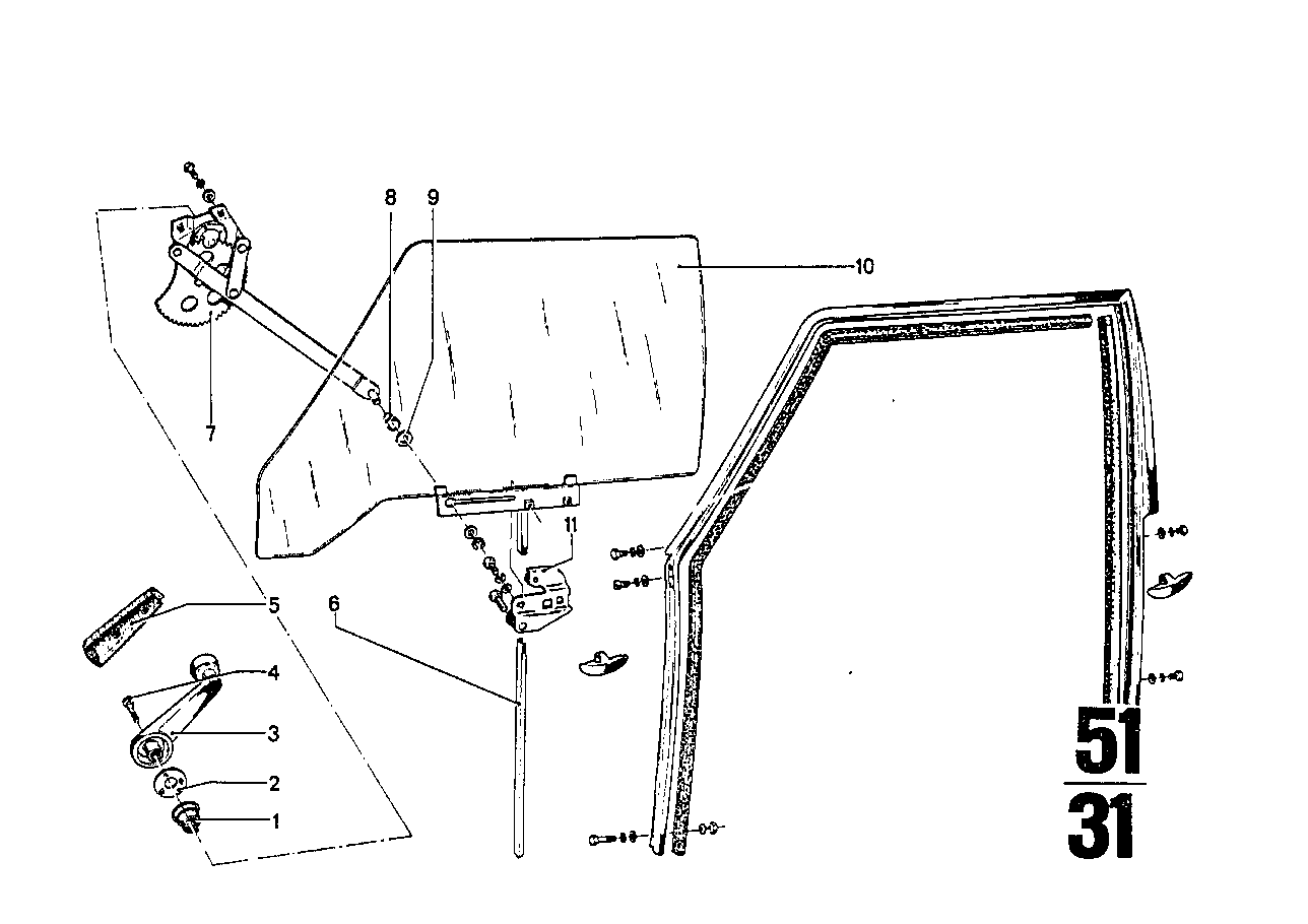 BMW Feder E12 E21 51321836322 - Bildposition 08