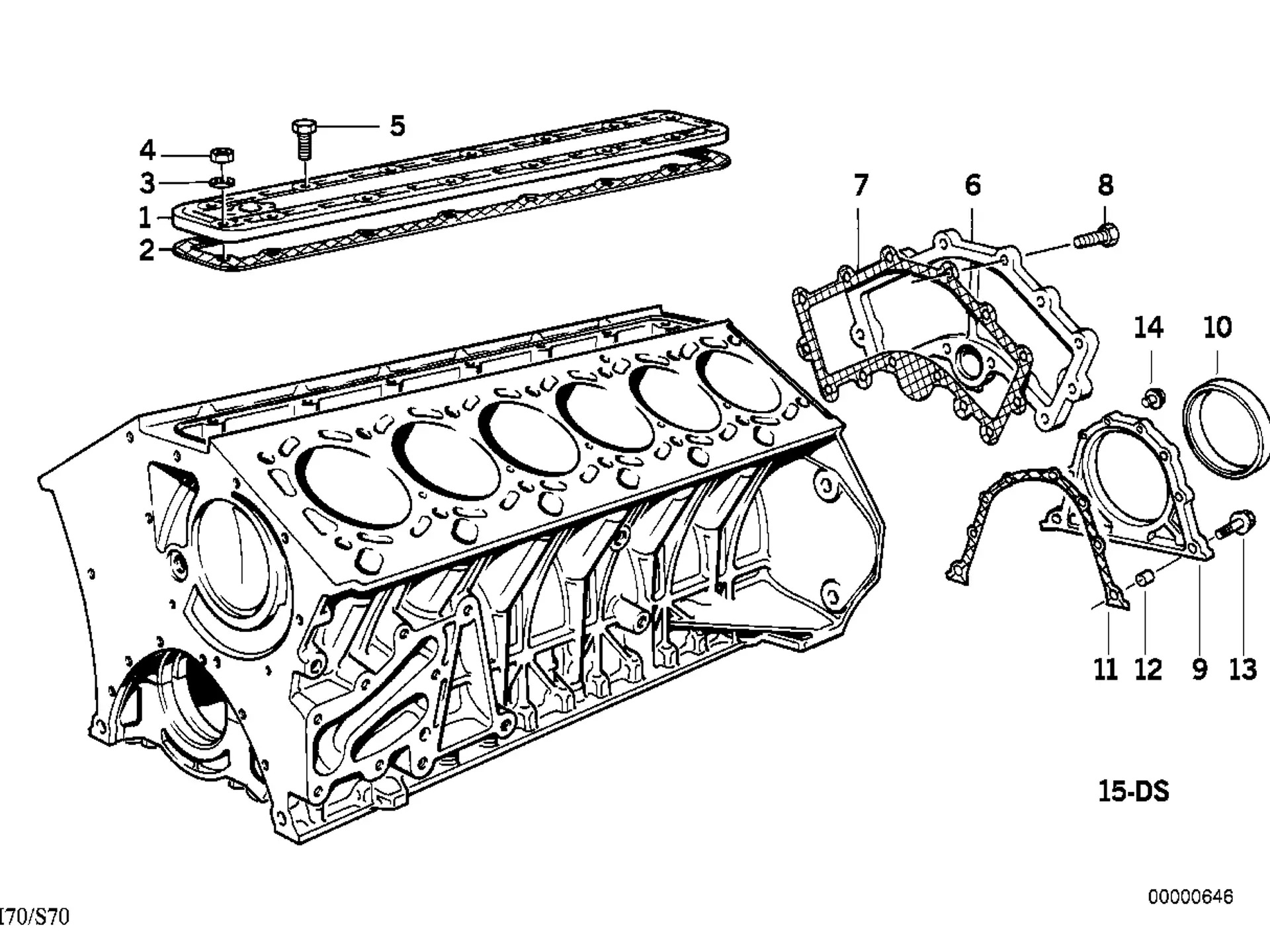 BMW Dichtung asbestfrei E31 E32 E38 11141736959