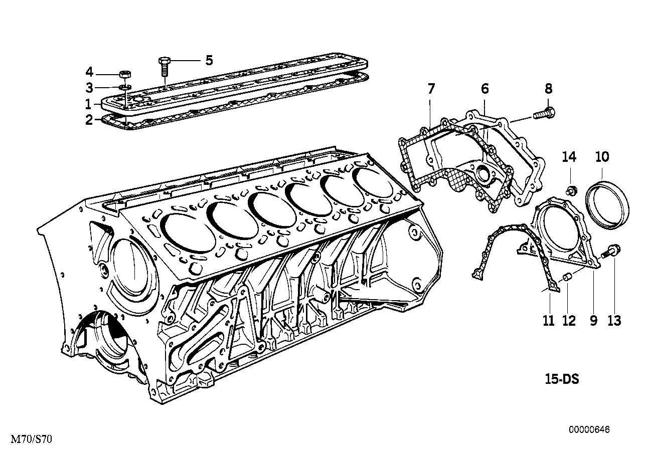 BMW Dichtung asbestfrei E31 E32 11141288973 - Bildposition 11