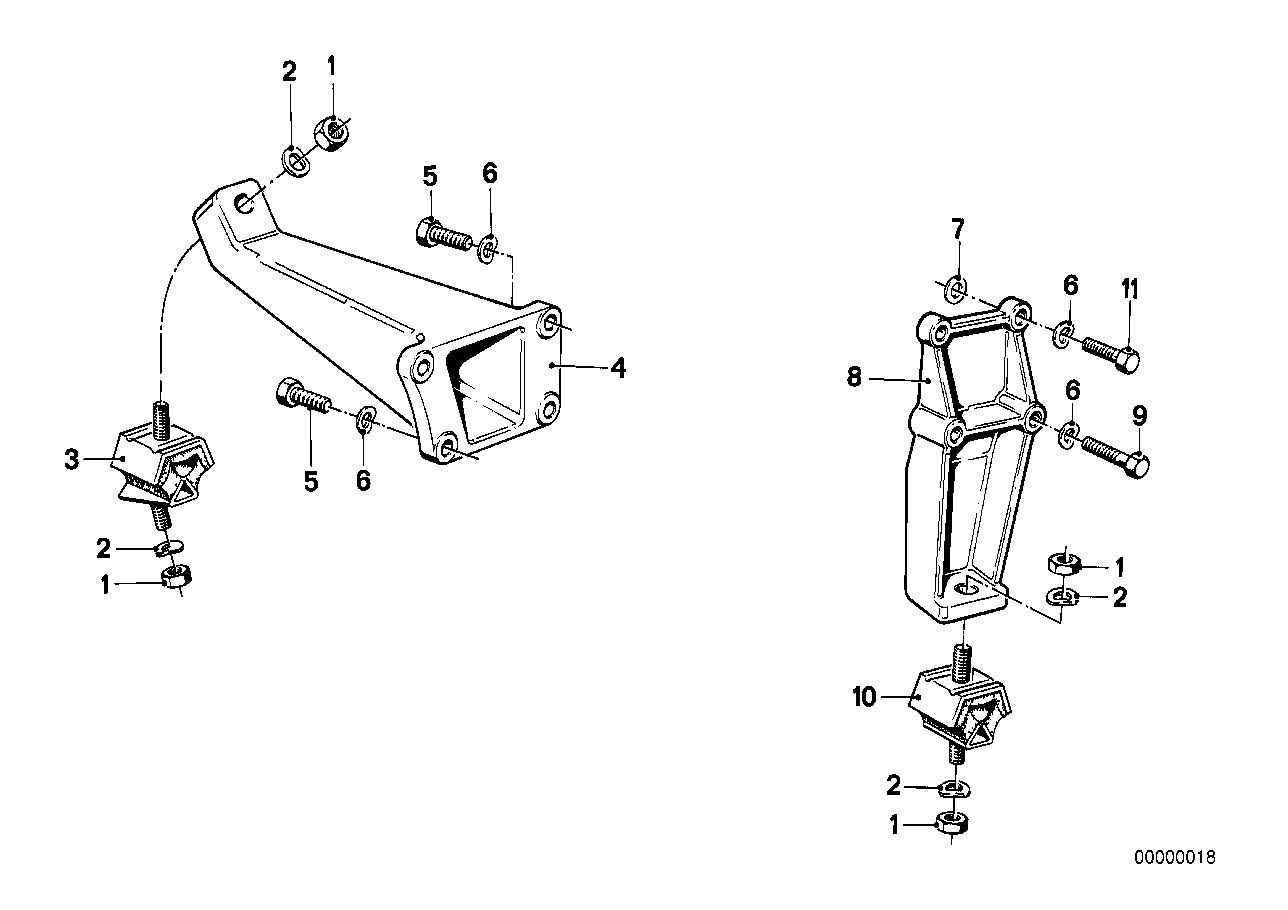 BMW Gummilager links E21 11811245617 - Bildposition 10