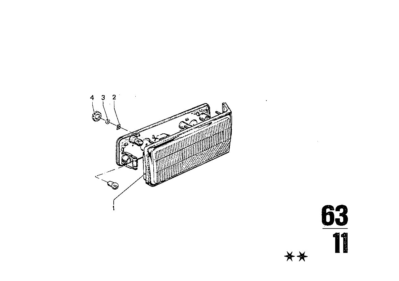 BMW Reflektor links 63211355107 - Bildposition 01