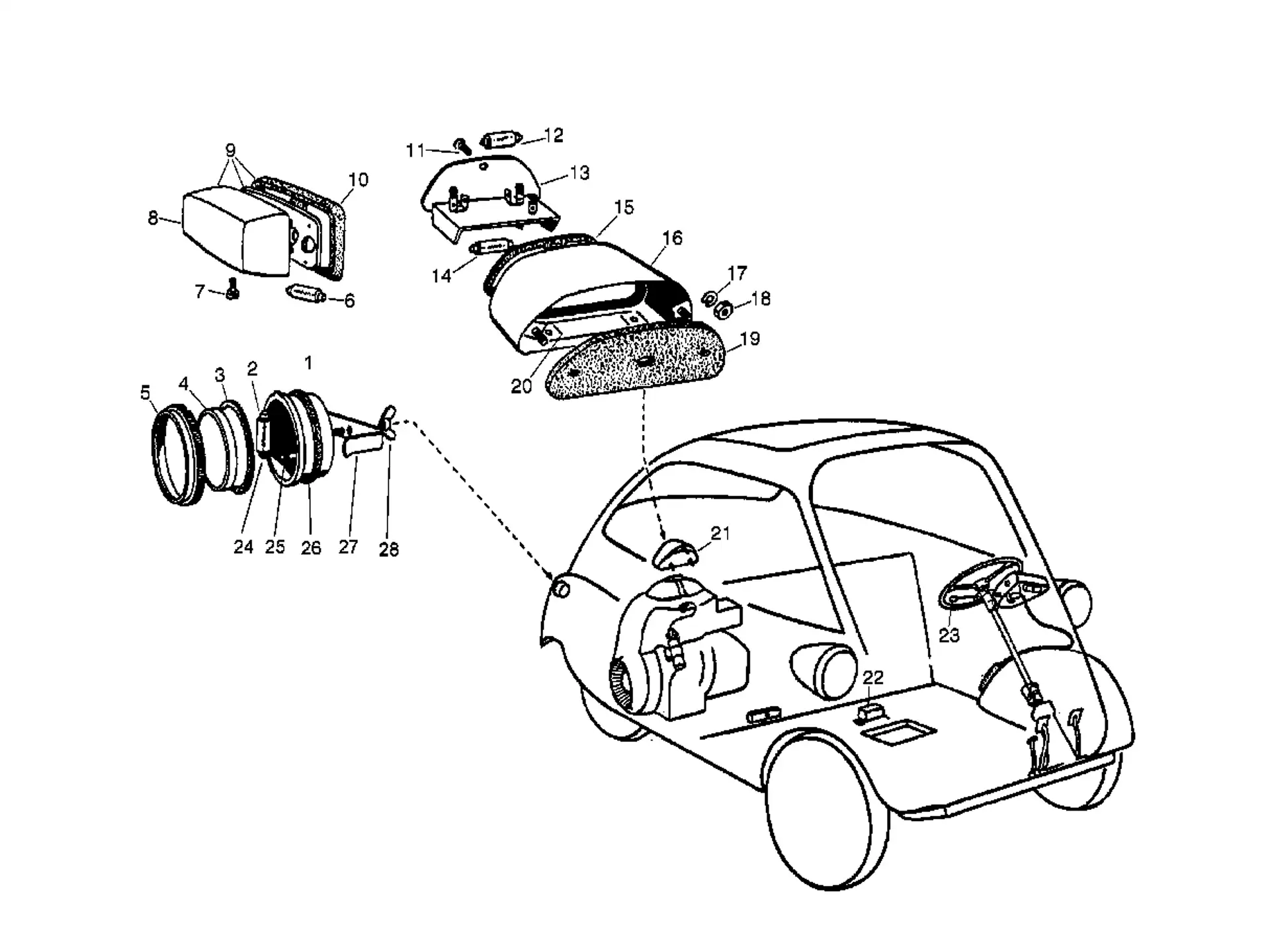 BMW Glühlampe E12 E21 E23 E24 E28 E30 E31 E32 E34 E36 E38 E39 E46 E52 E53 E60 E61 E63 E64 E65 E66 E70 E71 E72 E81 E82 E83 E84 E85 E87 E88 E89 E90 E91 E92 E93 F10 F11 F25 F26 K30 K41 R50 R52 R53 R55 R56 R57 R58 R59 R60 R61 63217160805