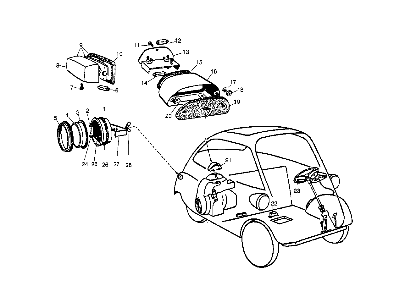BMW Glühlampe E12 E21 E23 E24 E28 E30 E31 E32 E34 E36 E38 E39 E46