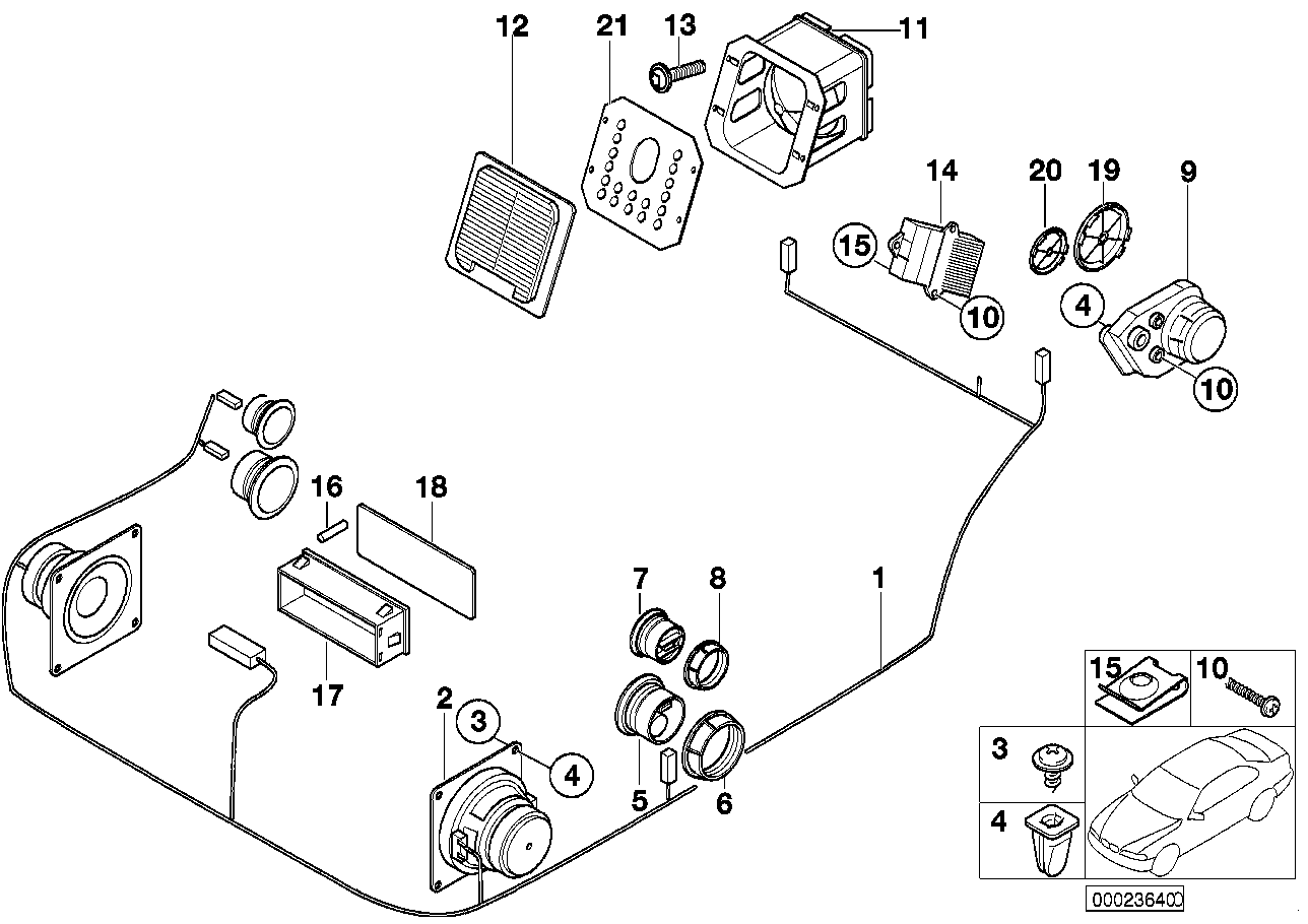 BMW Verstärker Top-Hifi-System E36 65128376295 - Z3 E36