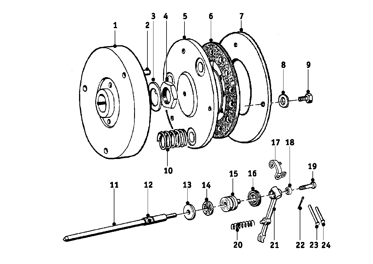 BMW Druckscheibe R50 R60 R75 R24 R25 R26 R27 R69 23211230962