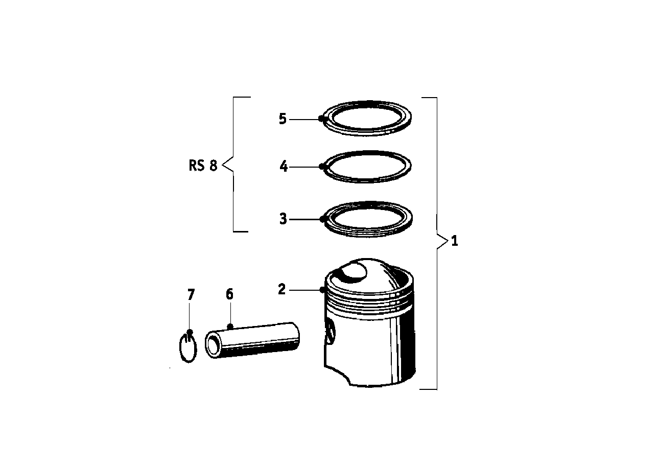 BMW Kolben R60 11250000652