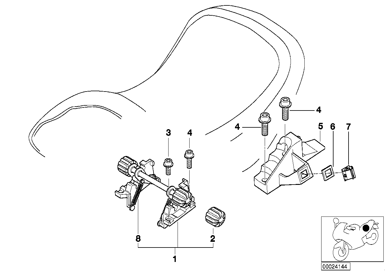 BMW Verstelleiter links R22 52532332543