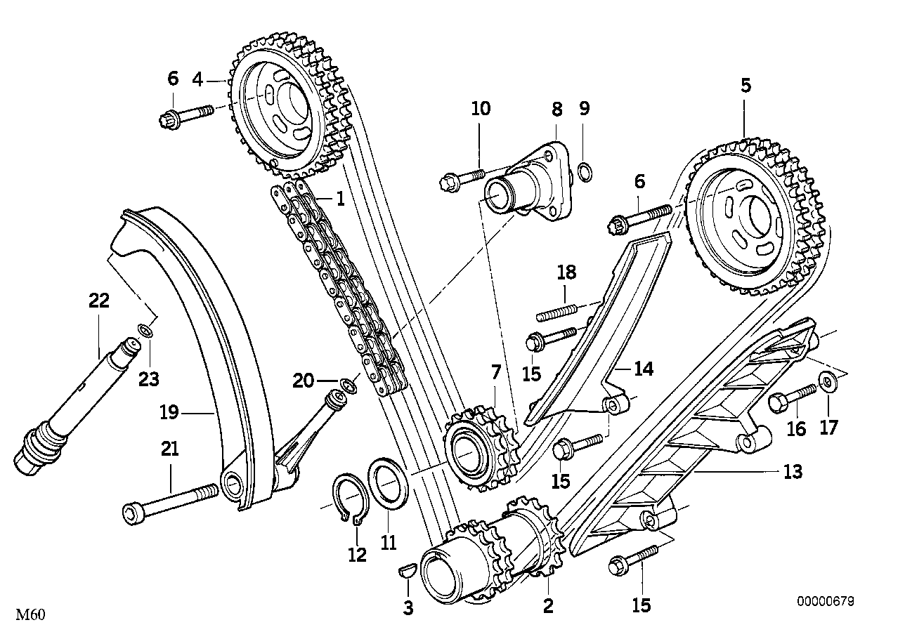 BMW Torxschraube E31 E32 E34 E38 E39 E52 E53 11311741254