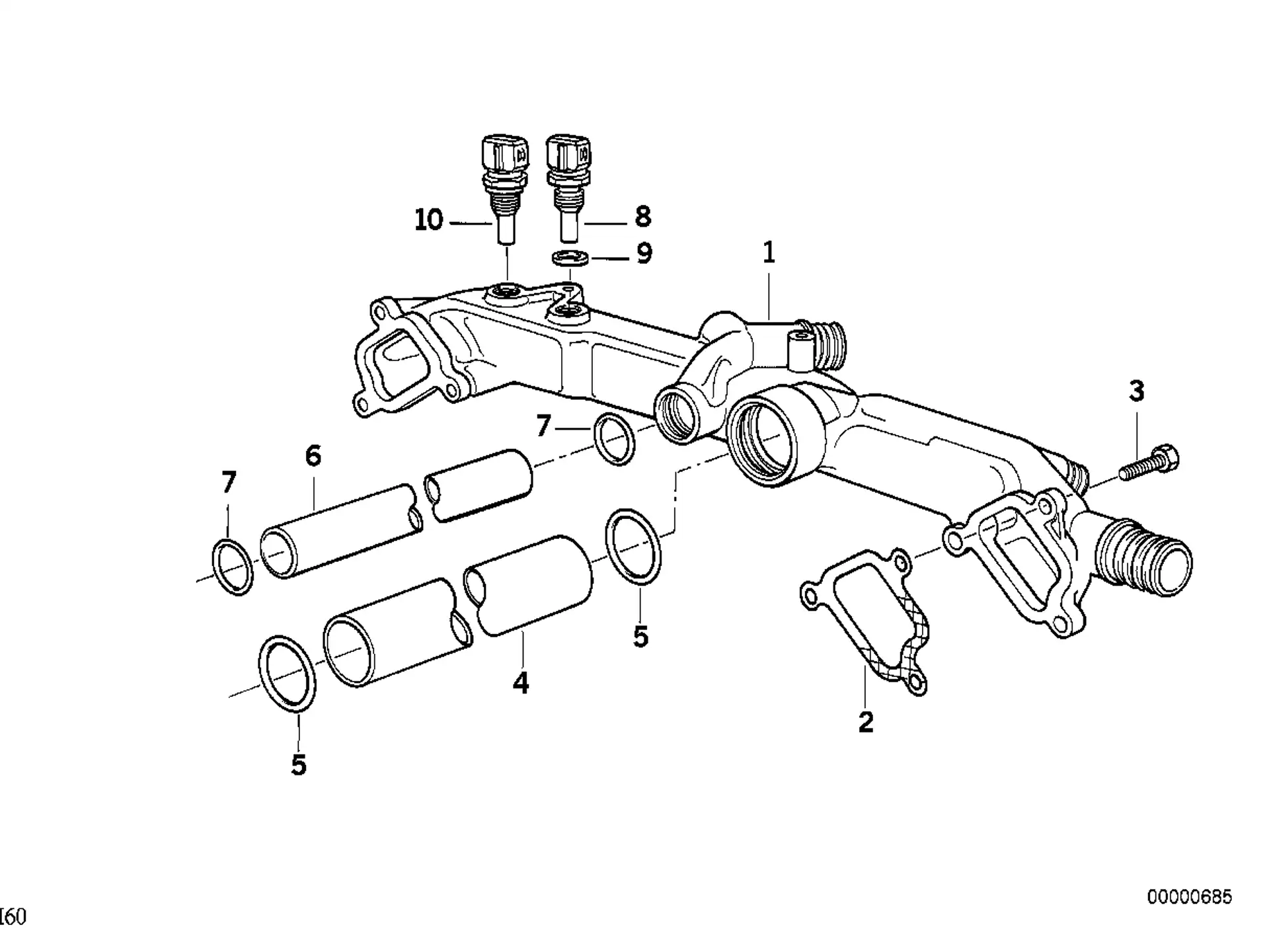 BMW Dichtung asbestfrei E31 E32 E34 E38 E39 E53 11531731833