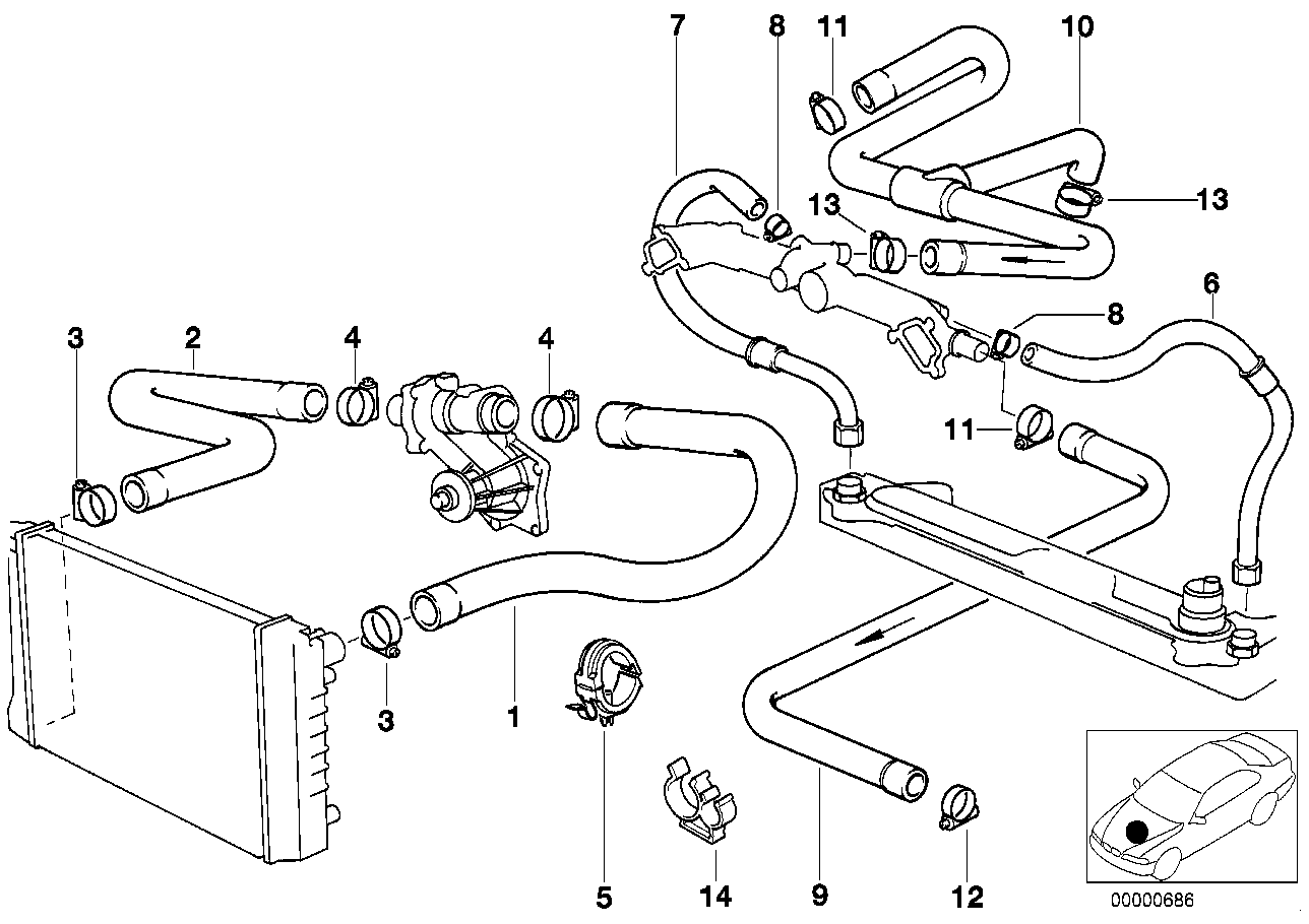 BMW Klemme E32 E34 11531742291 - Bildposition 14