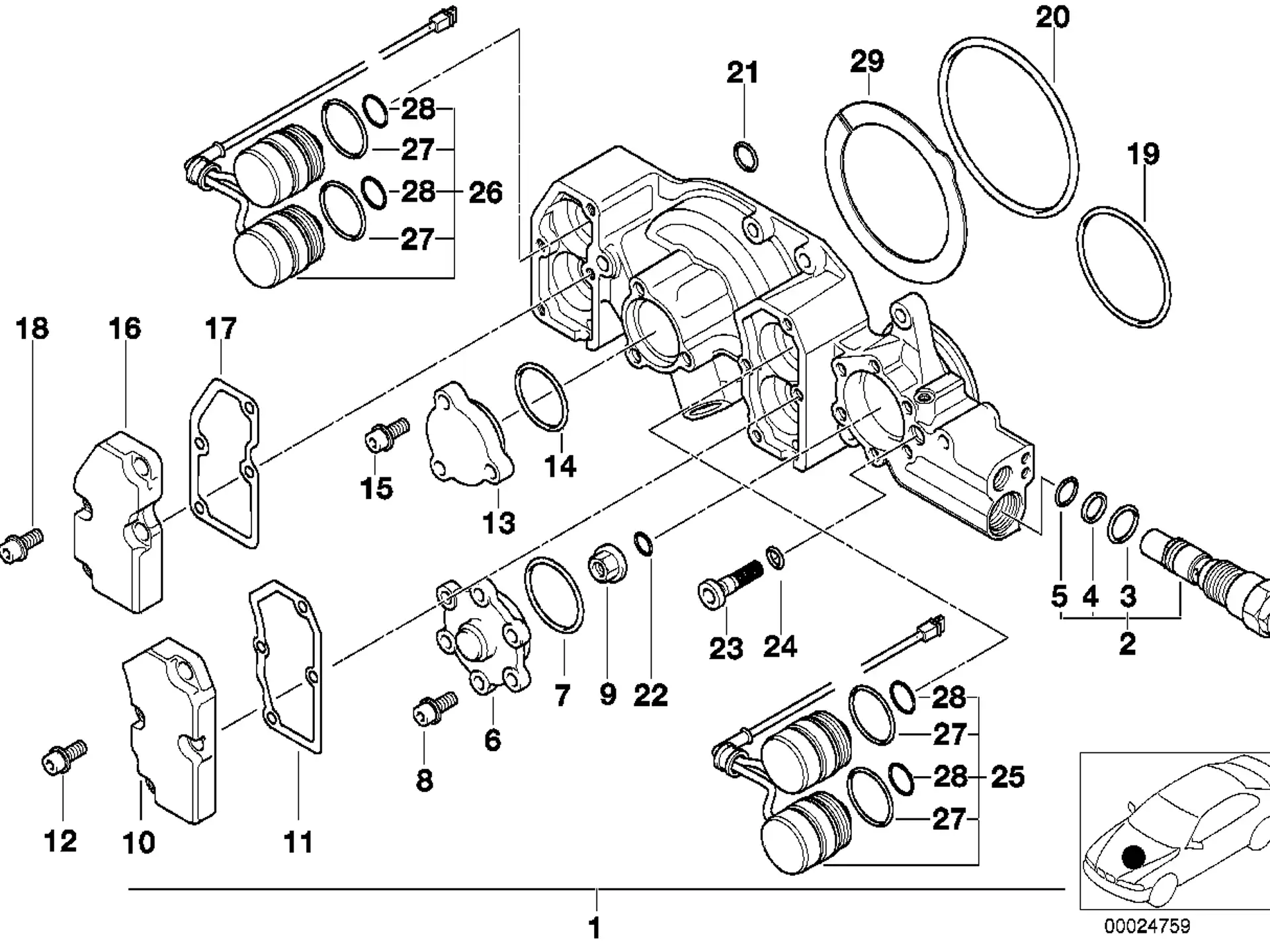 BMW Dichtung asbestfrei E36 11361402659