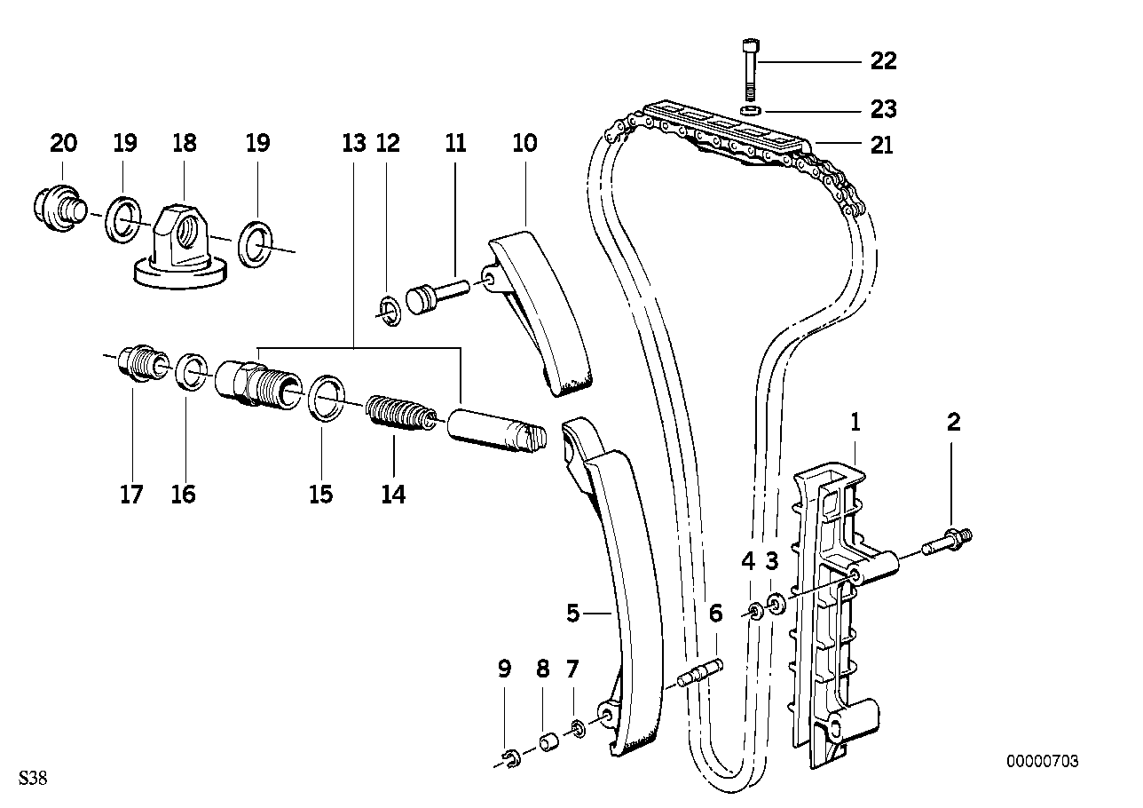 BMW Verschlussschraube E24 E28 E34 11311308450 - 7er E23 Limousin