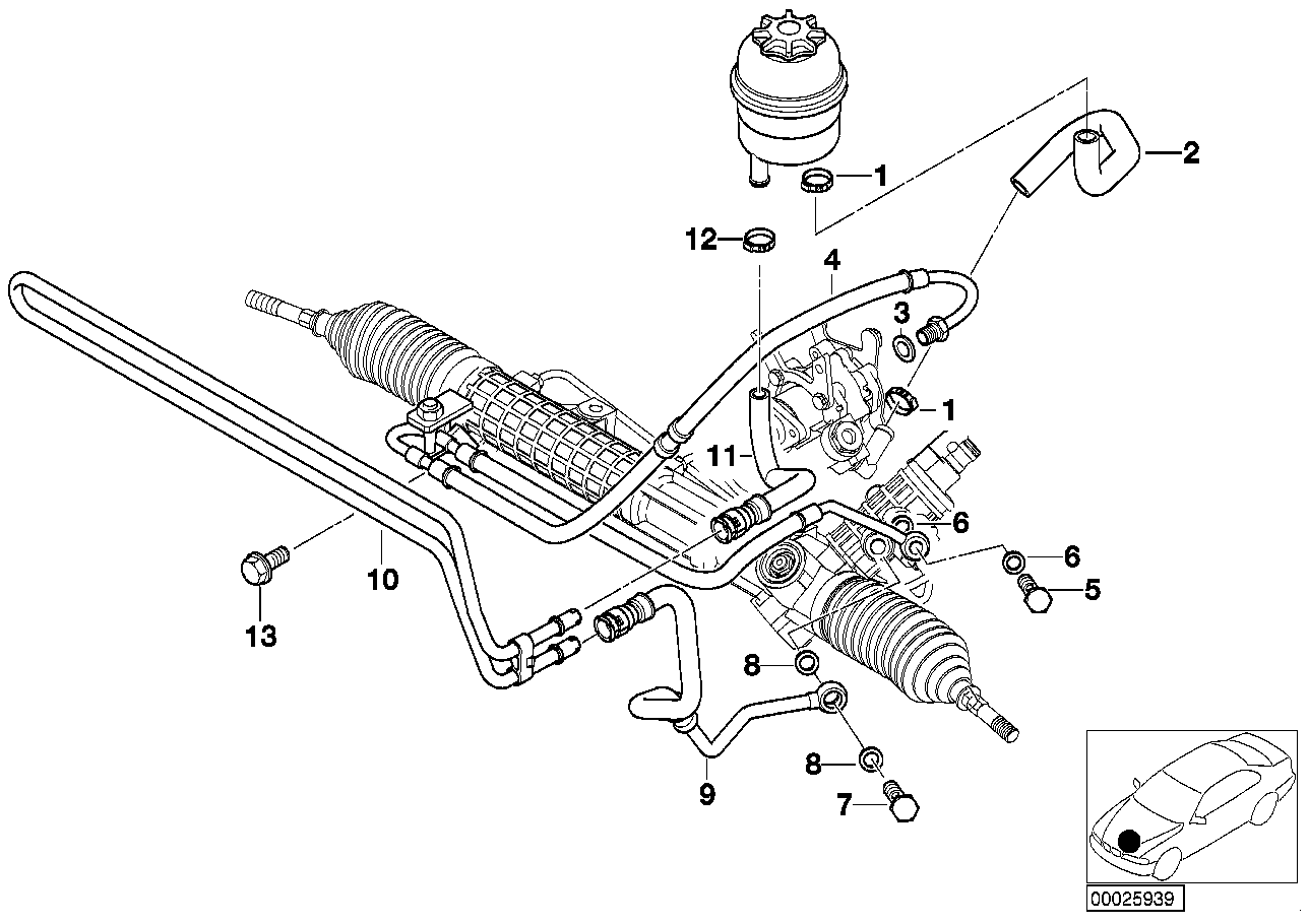 BMW Rücklaufleitung E46 32416796382 - 3er E46
