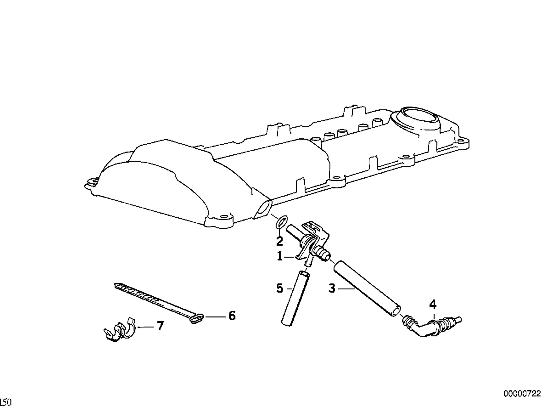 BMW Schlauch E34 E36 11151726828