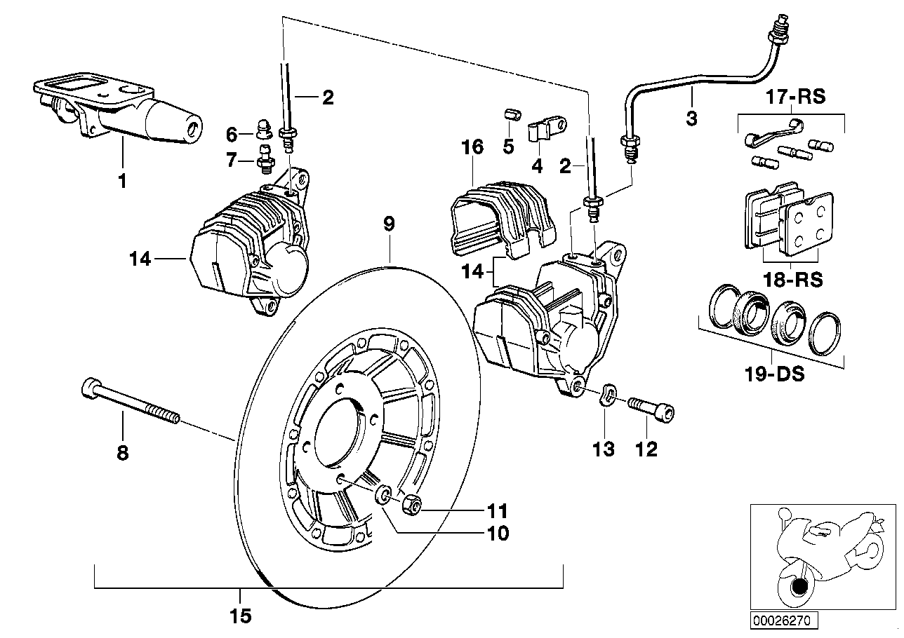 BMW Bremsleitung links 34321454180 - Bildposition 03