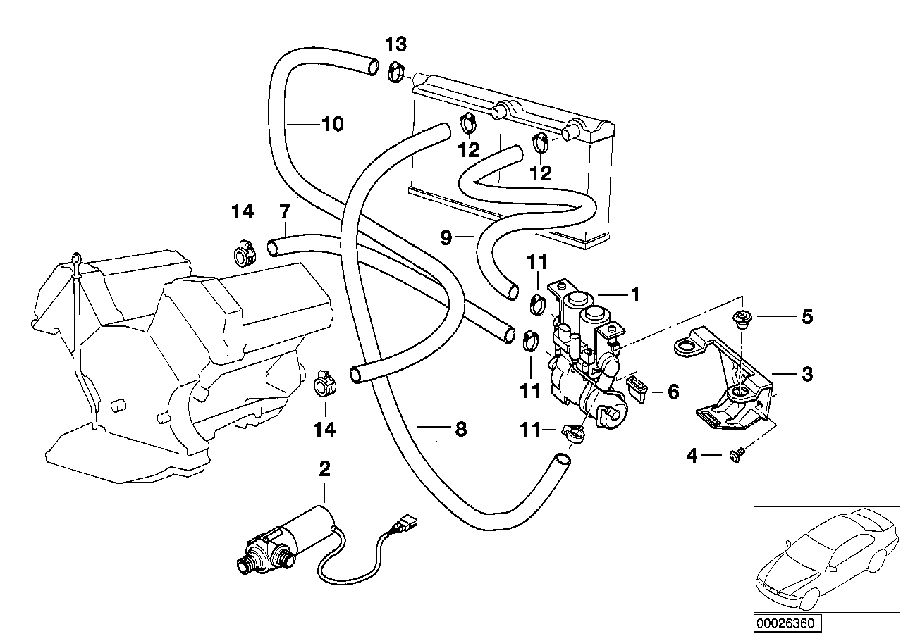 BMW Tülle E36 E38 E39 E52 E53 E60 E61 E63 E64 E65 E66 E70 E71 E72