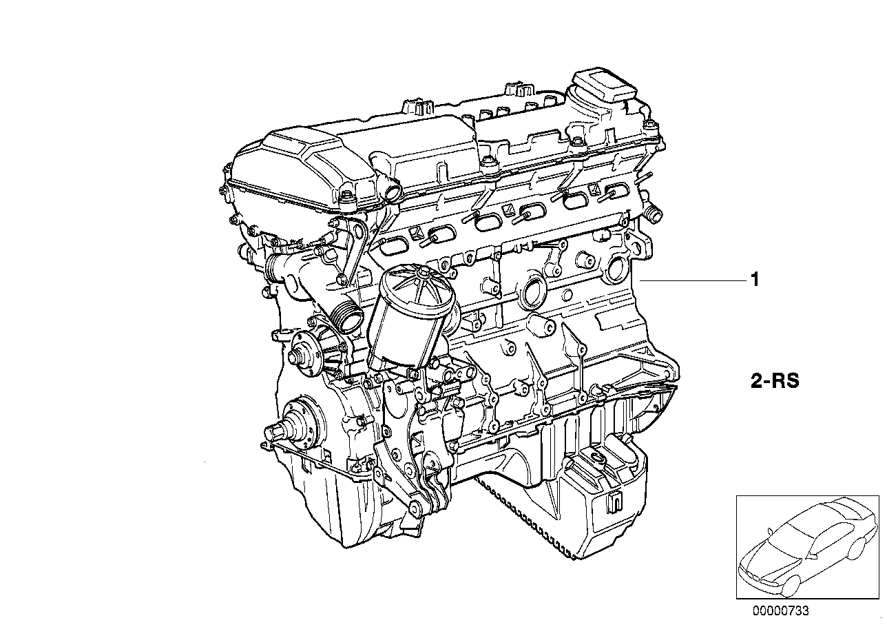 BMW Satz Anbauteile Triebwerk E34 E36 11009067420
