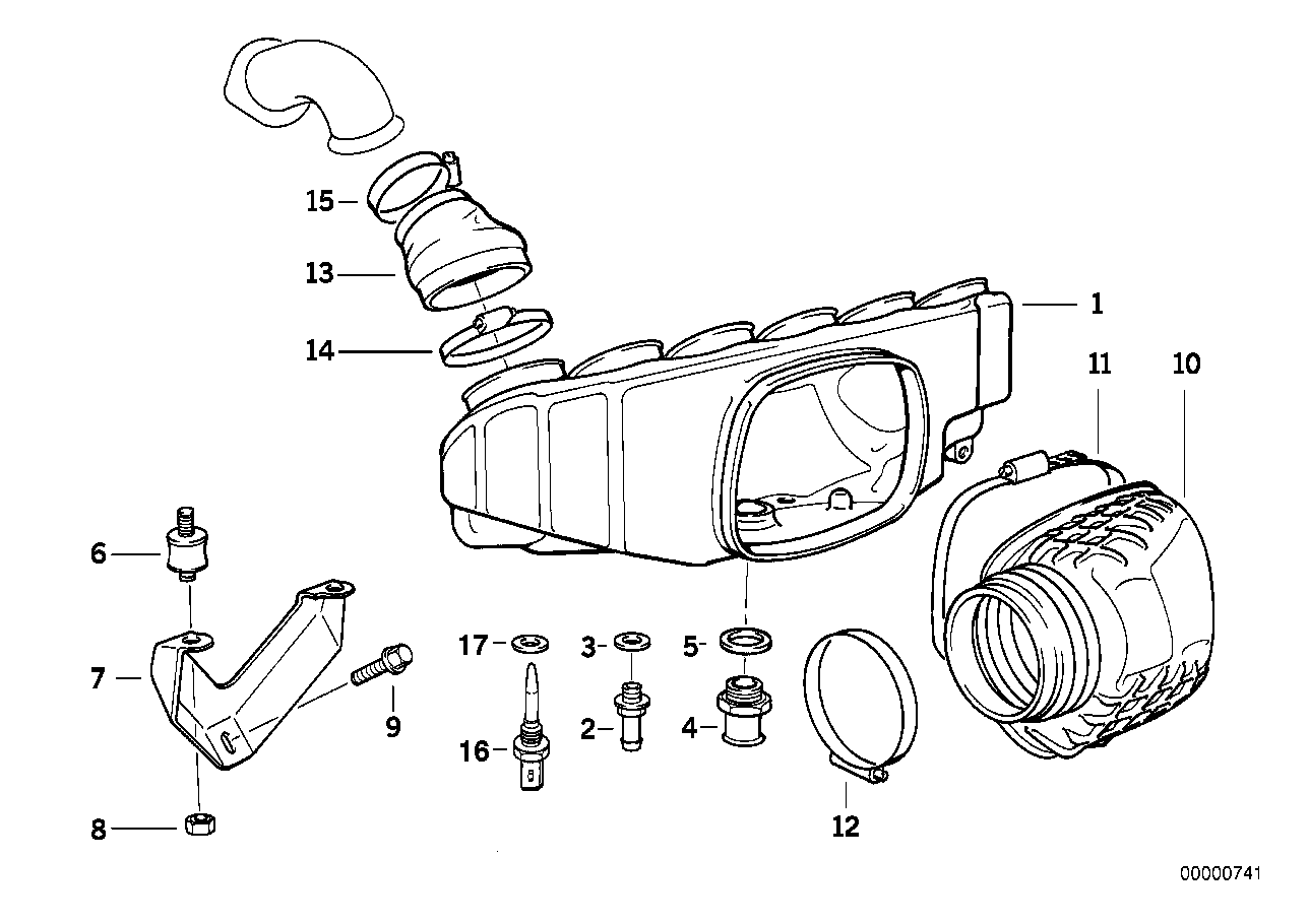 BMW Schlauch E36 11611404174 - Bildposition 13