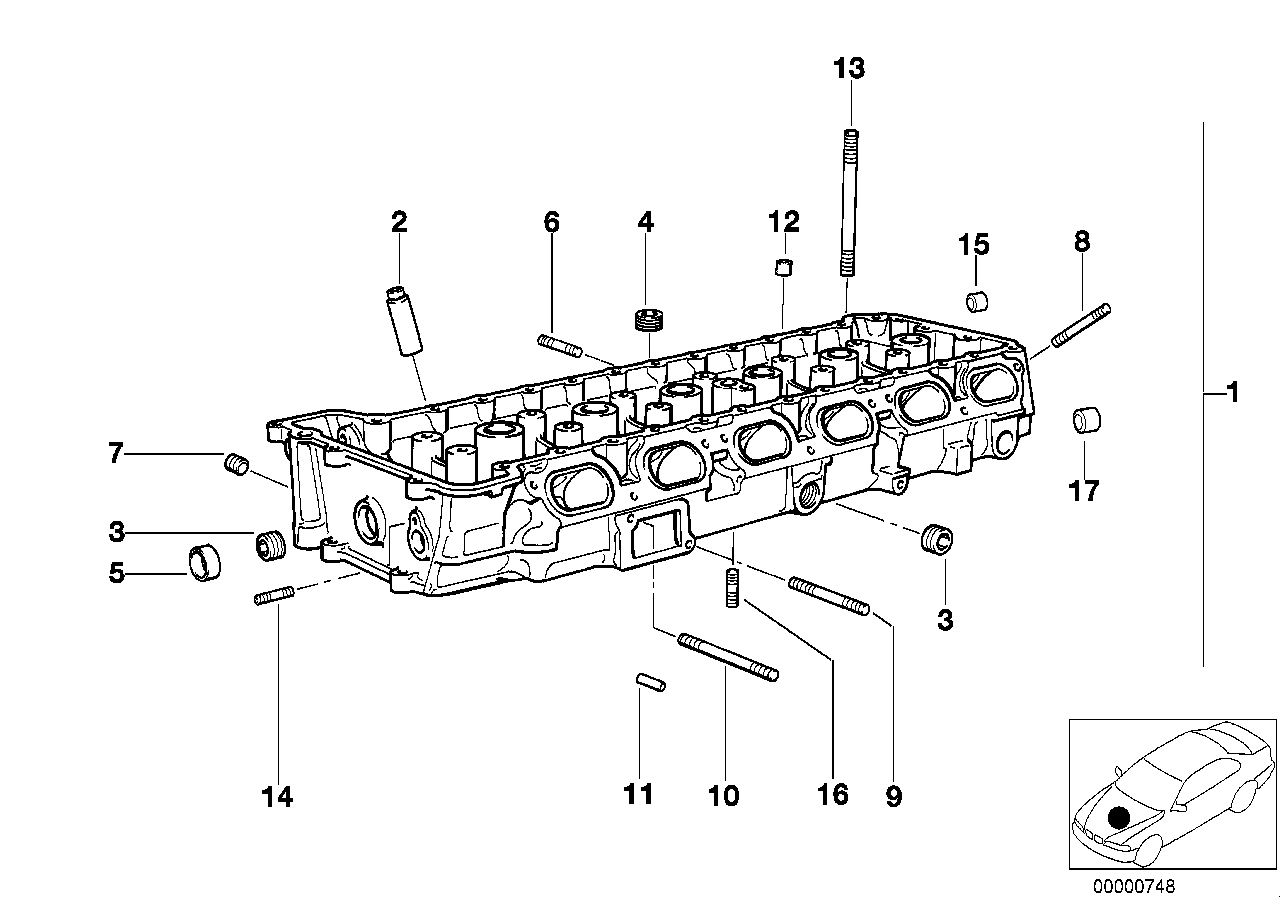 BMW Stiftschraube E36 07129908095