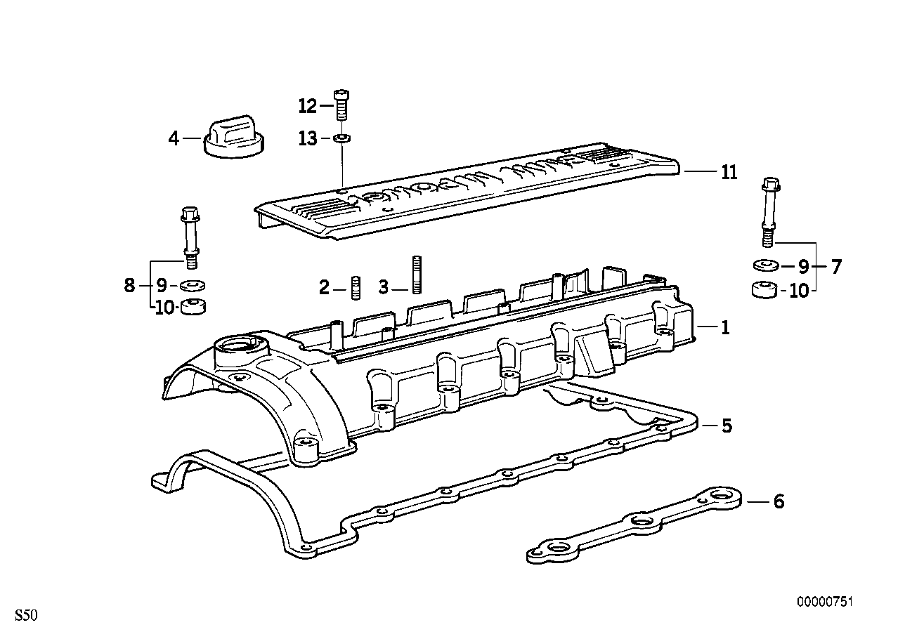 BMW Abdeckhaube E36 11121405066 - Z3 E36