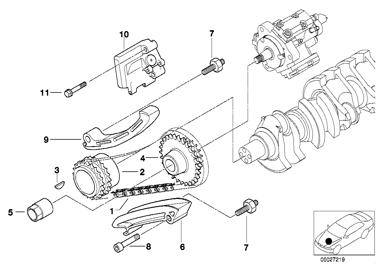 BMW Steuerkette E38 E39 E46 E53 13522248729