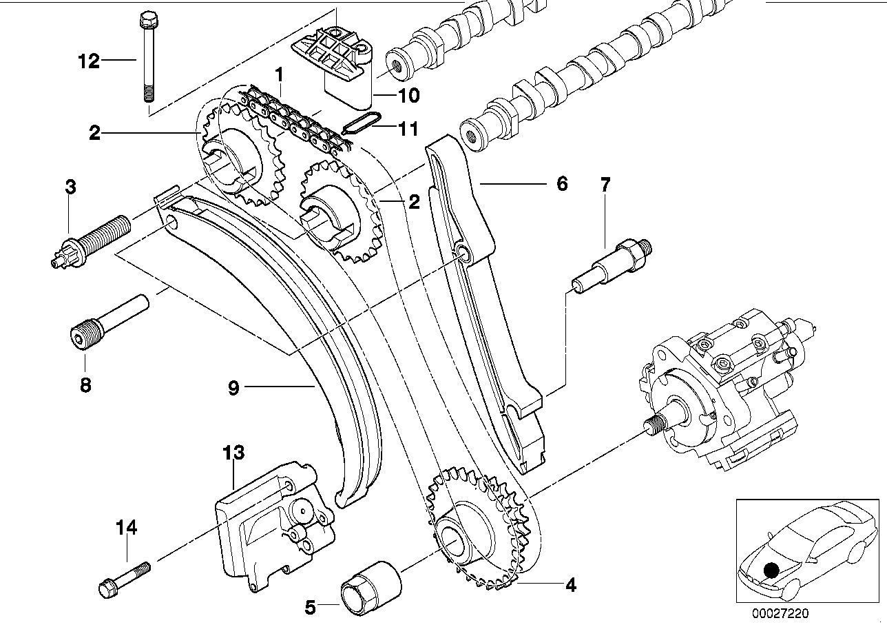 BMW Führungsschiene E38 E39 E46 E53 11312247334 - Bildposition 10