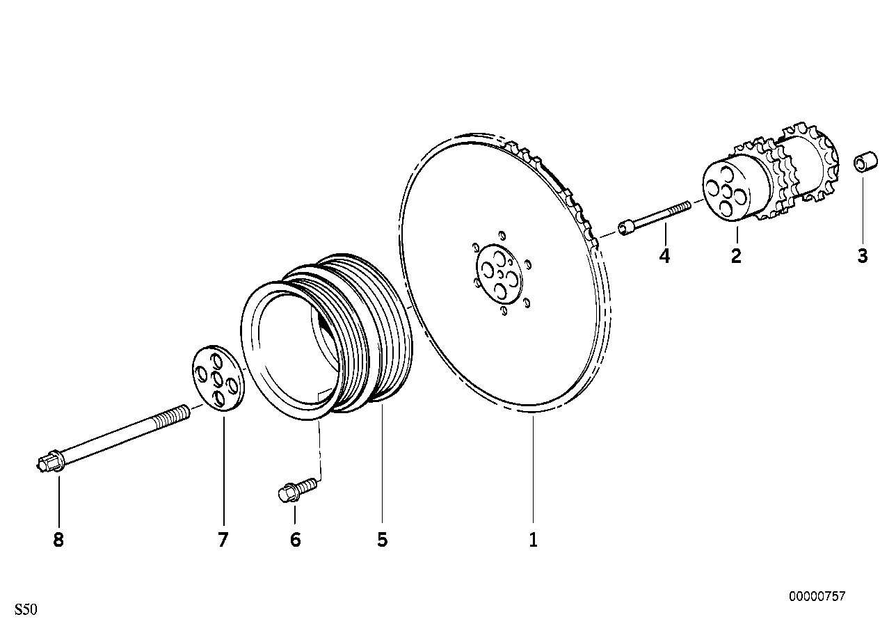 BMW Torxschraube M12X1,5X110 11231402608