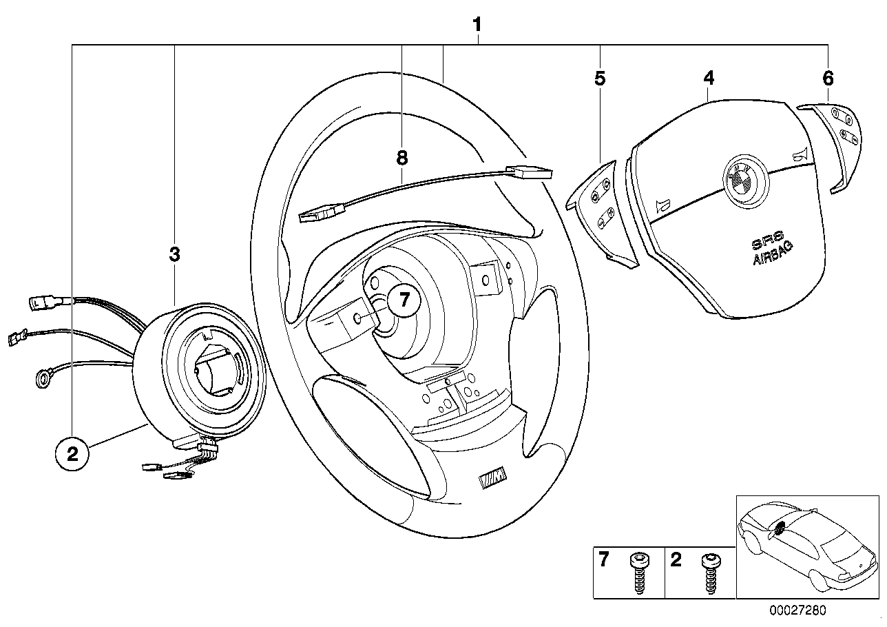 BMW Schalter Tempomat E38 E39 61312489878
