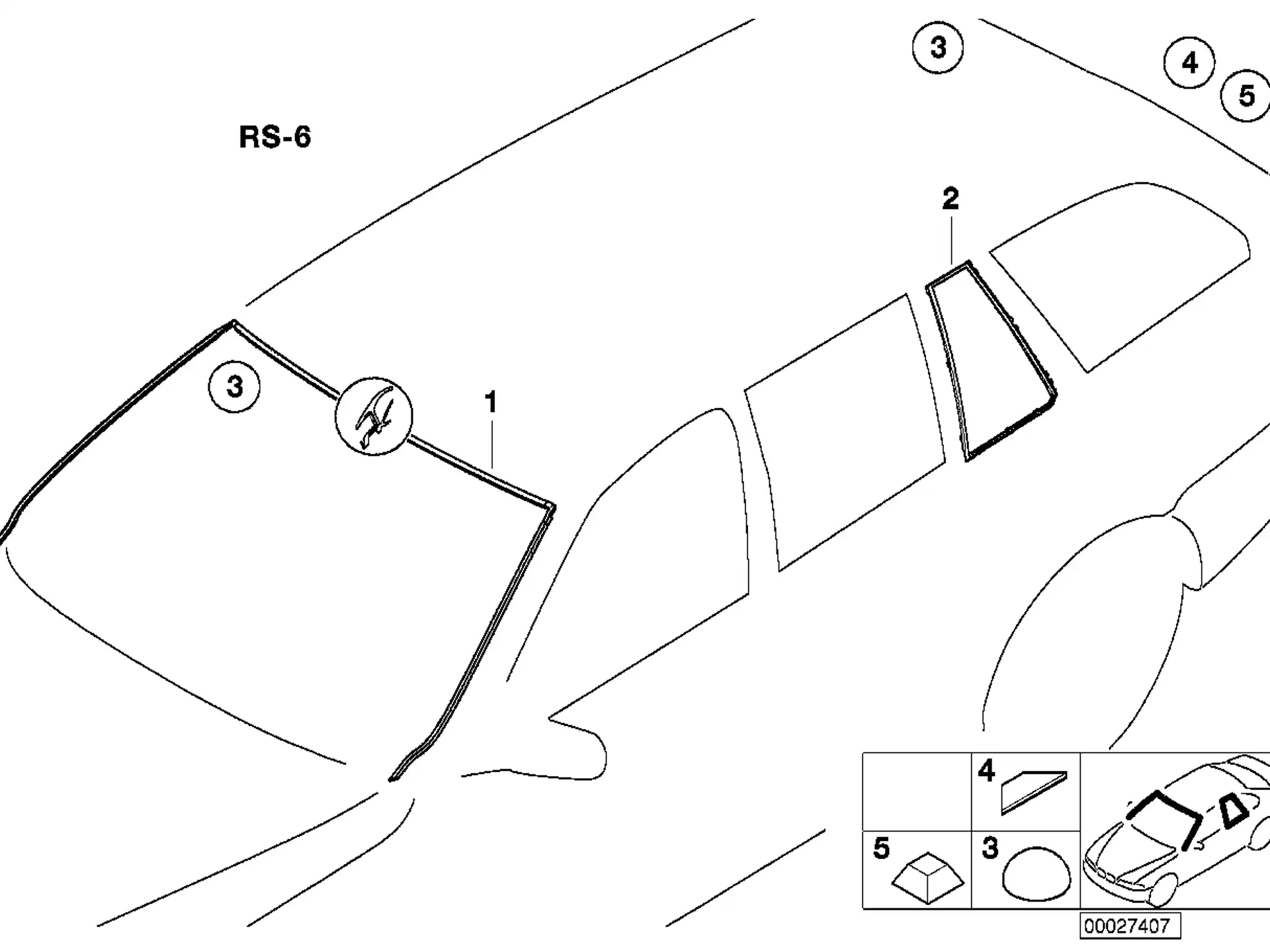 BMW Rahmen links E39 51348190649