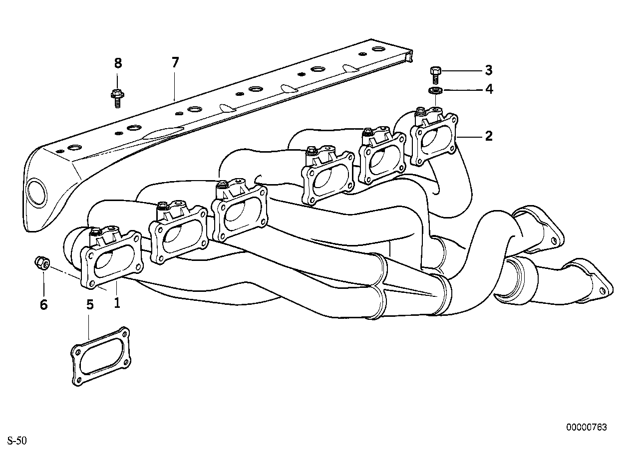 BMW Dichtung asbestfrei E36 11621317631 - Z3 E36