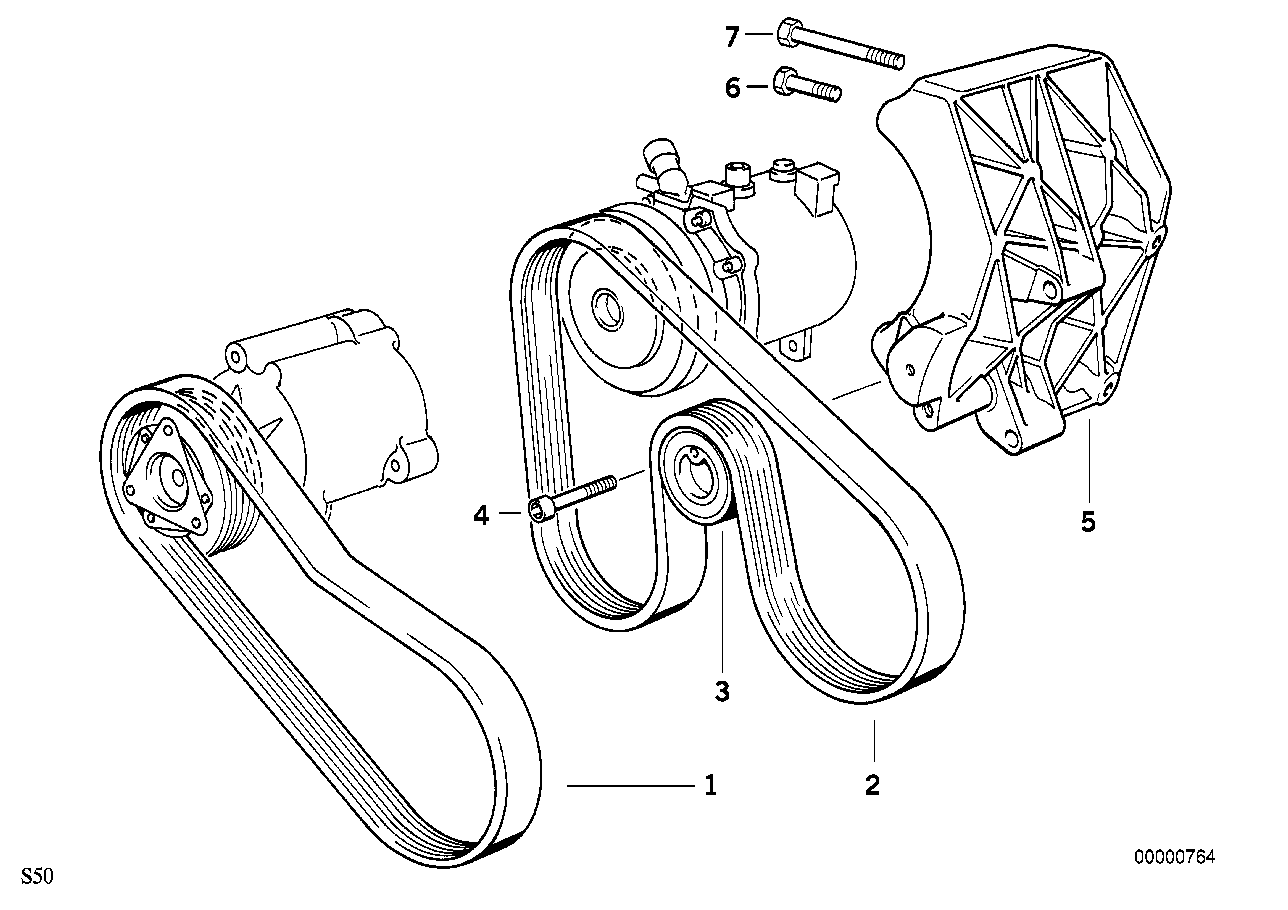 BMW Keilrippenriemen E36 11281401159 - Z3 E36
