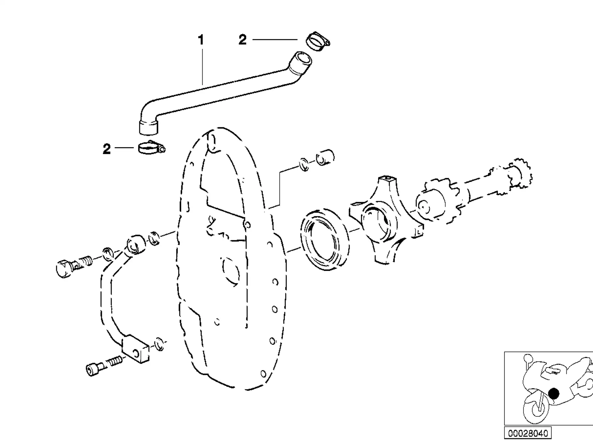 BMW Entlüftungsschlauch A61 R21 R21A R22 R28 11151341813