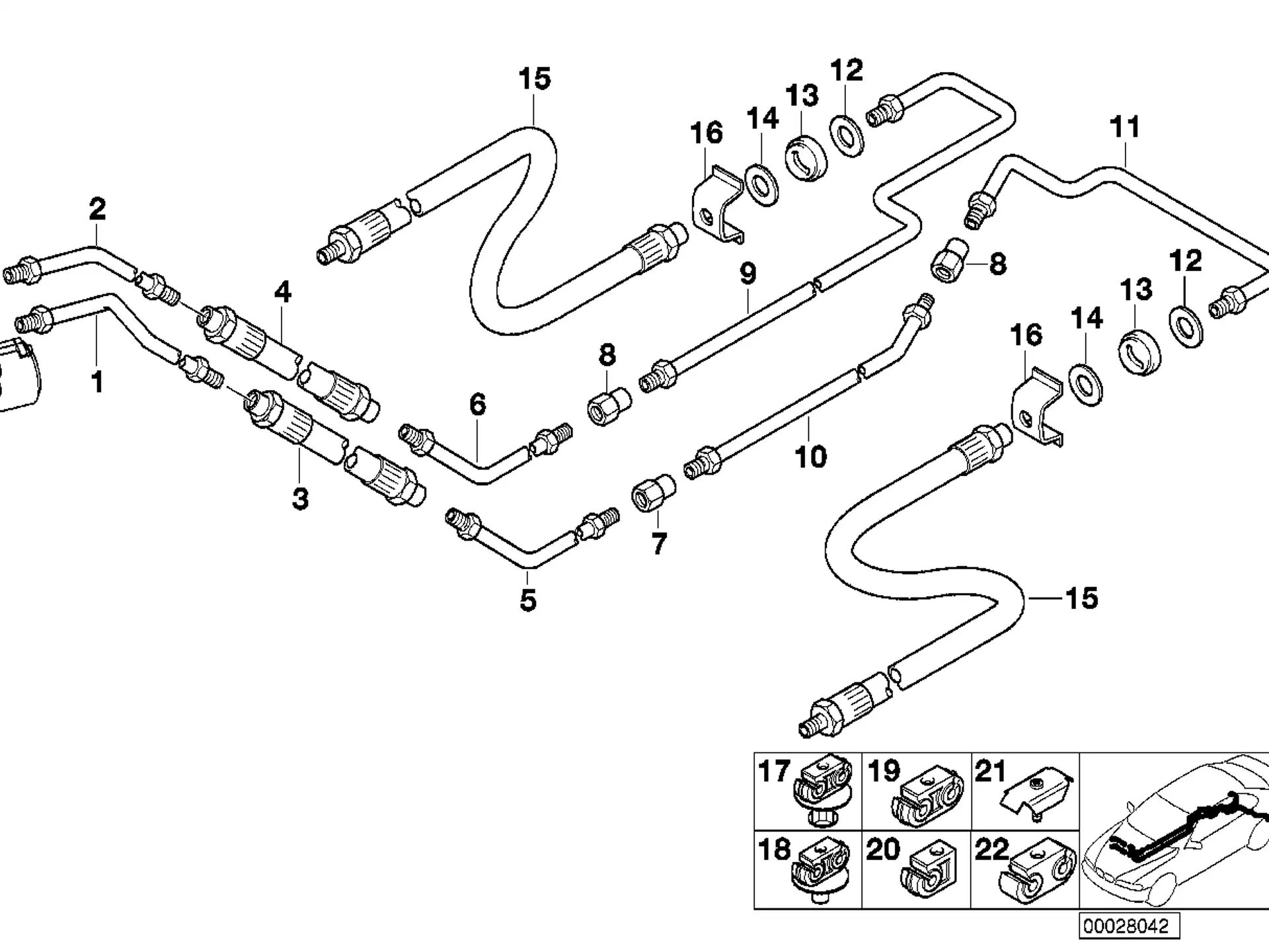 BMW Unterlegscheibe E12 E23 E24 E28 E30 E31 E32 E34 E38 E39 E60 E61 E63 E64 E65 E66 F01 F02 F04 F06 F07 F10 F11 F12 F13 K17 K18 K19 I12 I15 37131114028