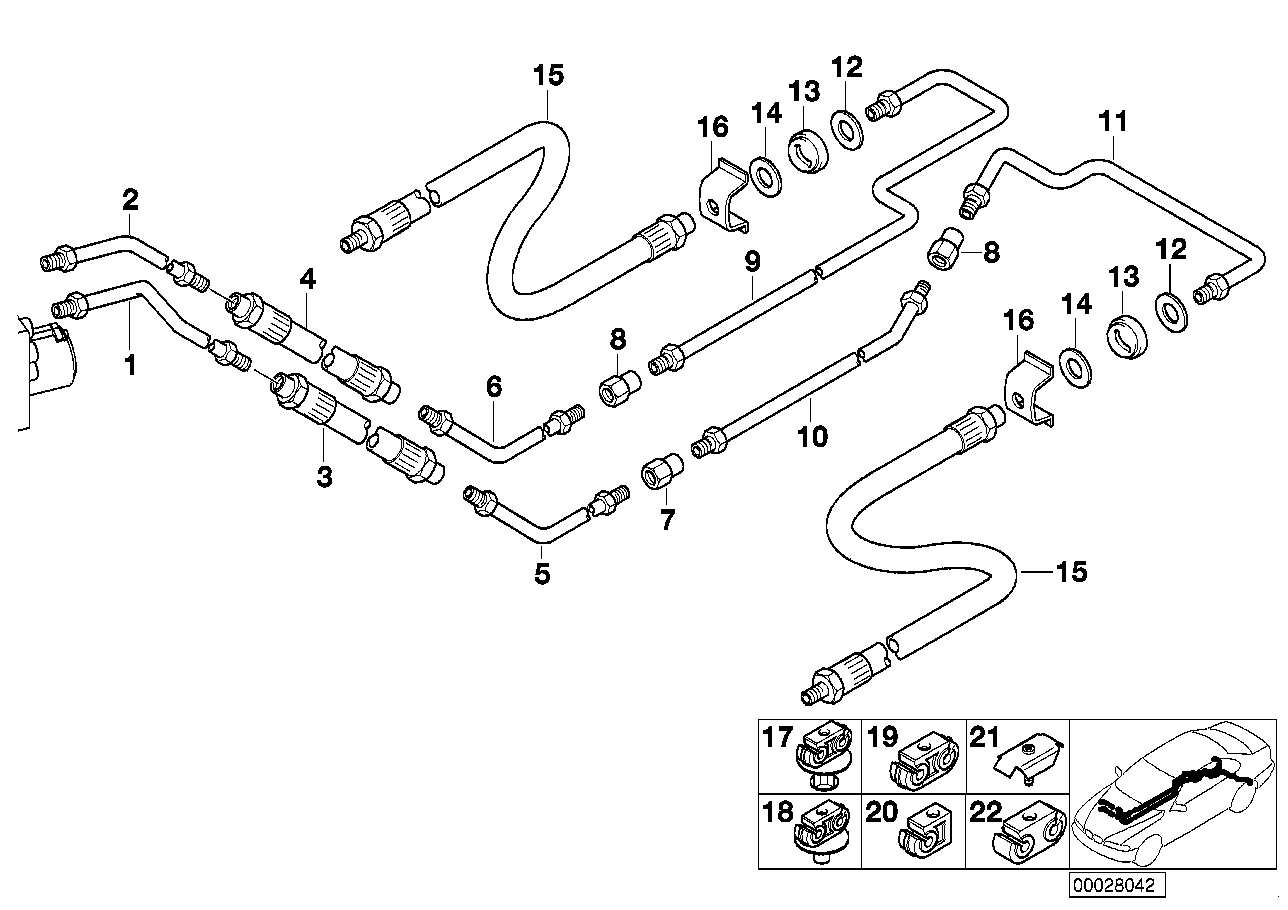 BMW Unterlegscheibe E12 E23 E24 E28 E30 E31 E32 E34 E38 E39 E60 E