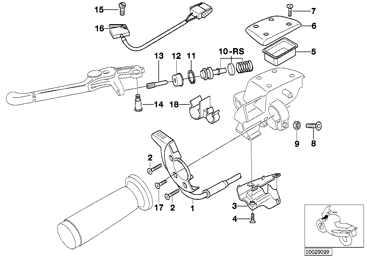 BMW Senkschraube R21 R21A R22 R28 21522333434 - Bildposition 17