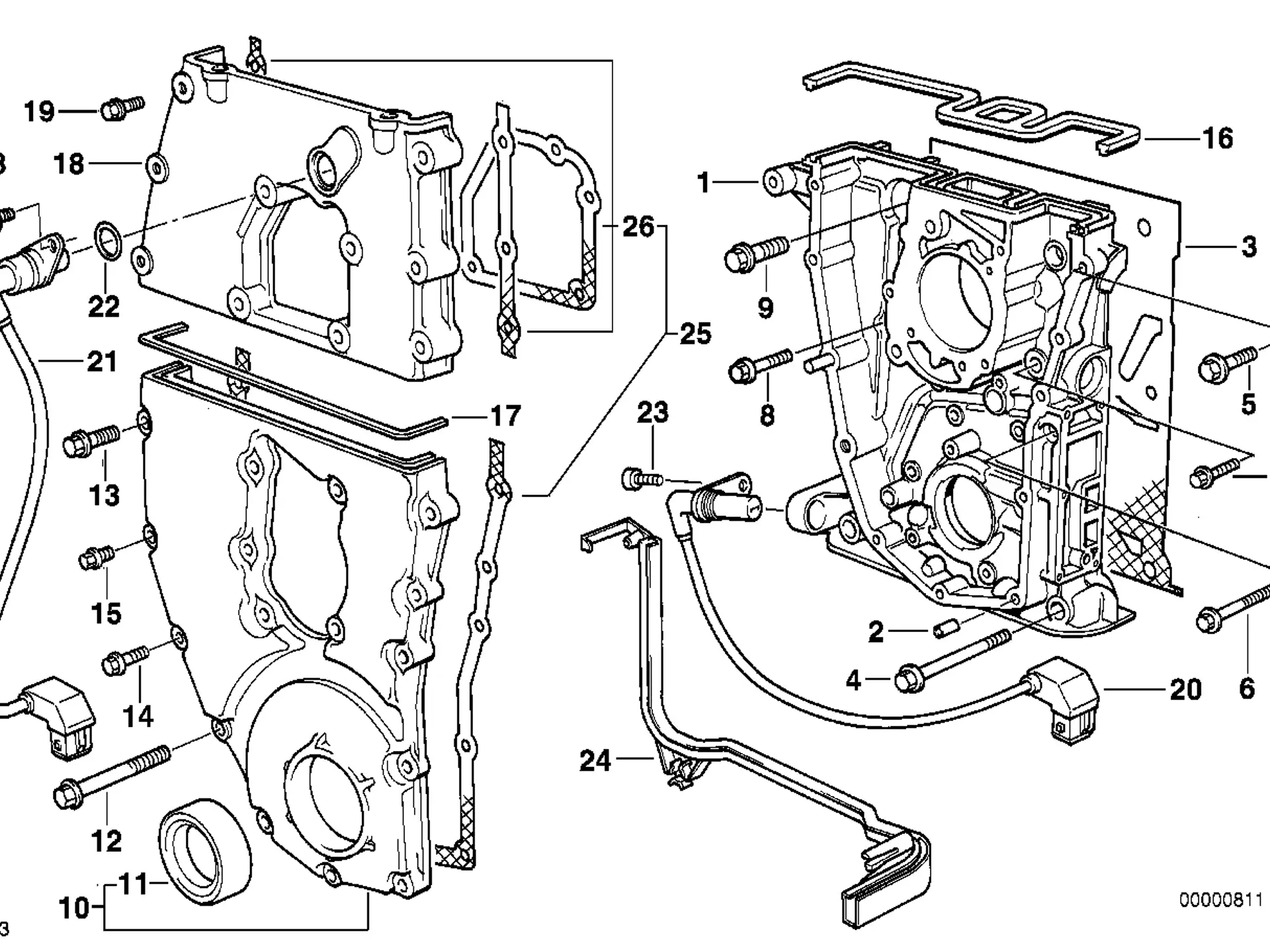 BMW Zylinderschraube E34 E36 E38 E39 E46 E52 E53 E60 E61 E65 E66 E85 E90 E92 E93 11421740488