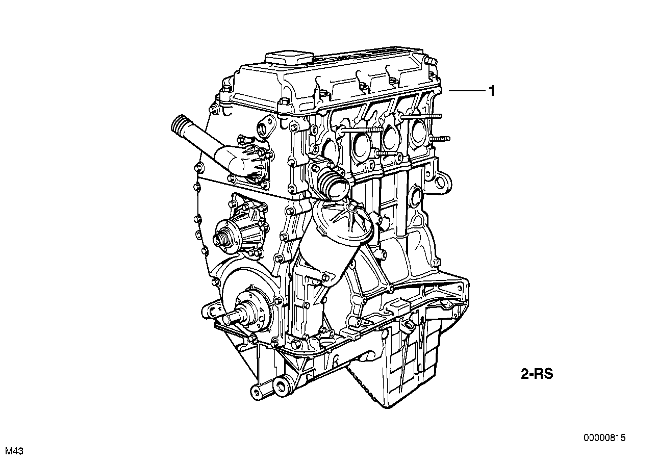 BMW Satz Anbauteile Triebwerk E34 E36 11009066431 - Z3 E36, 5er E
