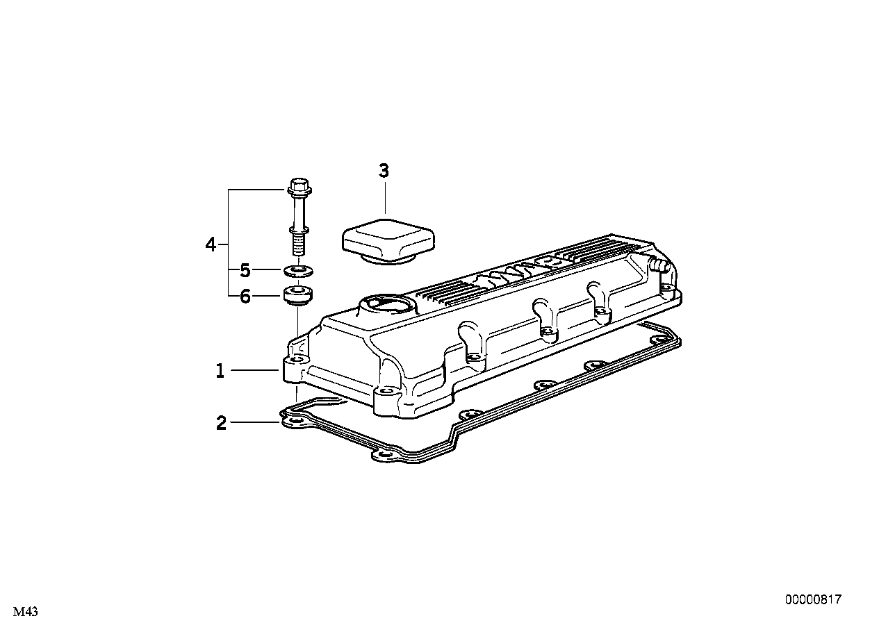 BMW Zylinderkopfhaube E34 E36 E46 11121739645