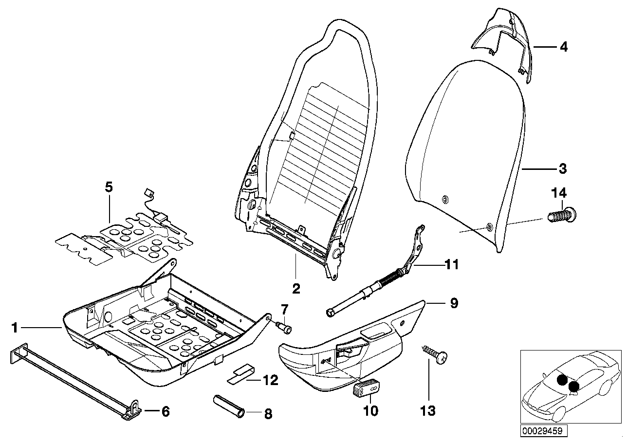 BMW Satz Schrauben Blende 52108398495 - Bildposition 13