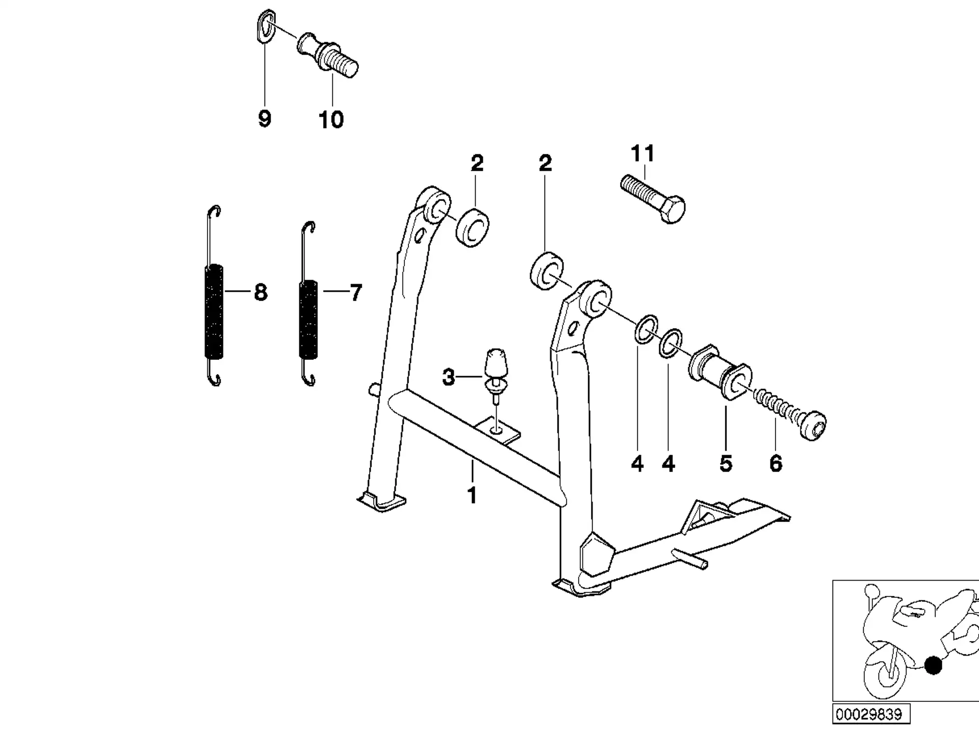BMW Zugfeder K41 R21 R21A R22 R28 46522345456