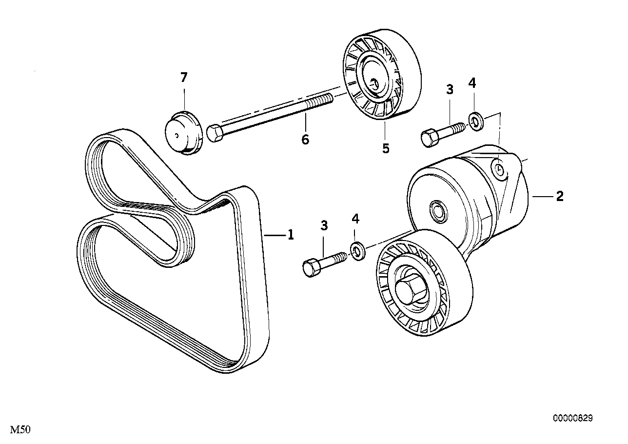 BMW Zylinderschraube E34 E36 E38 E39 E46 E53 E60 E61 E83 E85 E86