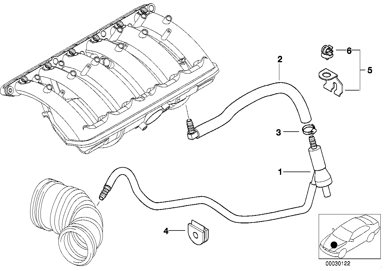 BMW Saugstrahlpumpe 11611439927 - 3er E46