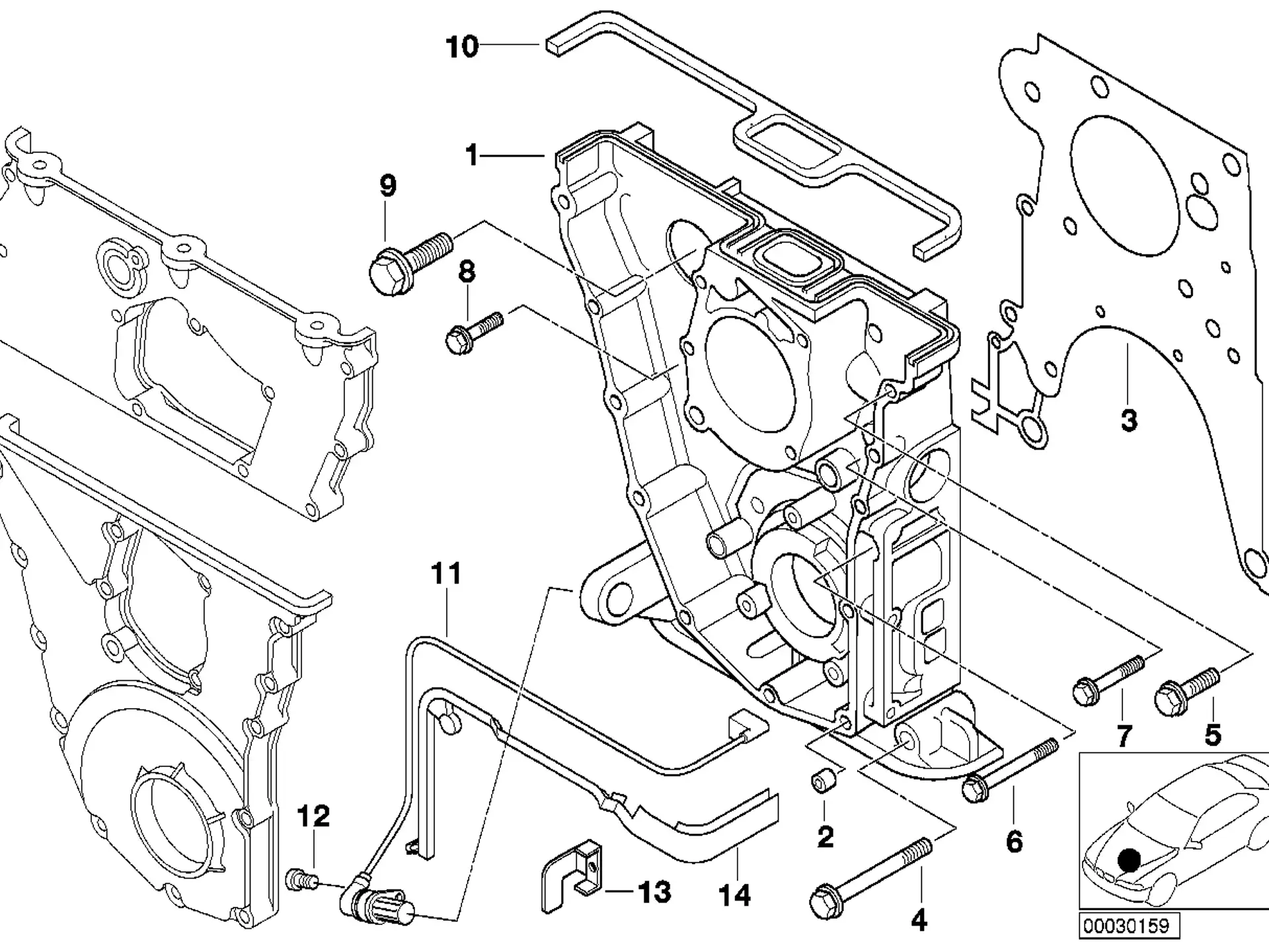 BMW Kabelführung E36 12141743197