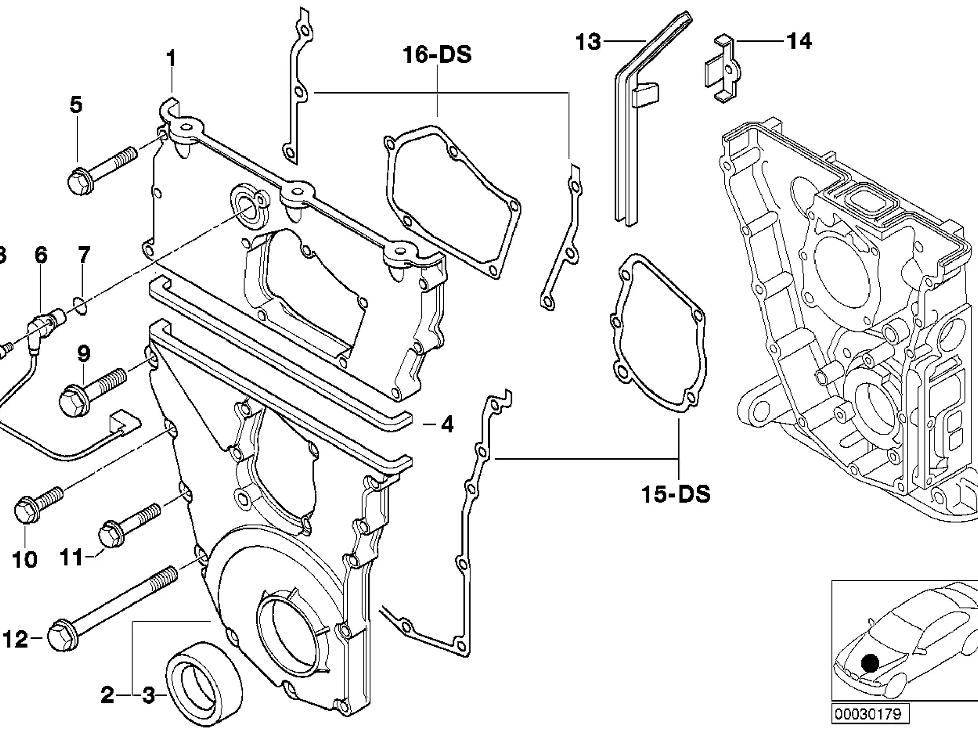 BMW Zylinderschraube mit Scheibe E36 E24 E30 E31 E32 E34 E38 E39 E46 K41 R22 R28 07119902316