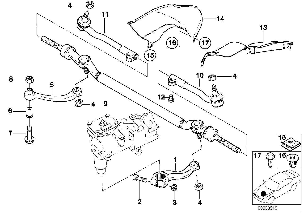 BMW Bundschraube E38 E39 32201092452 - 5er E39, 7er E38