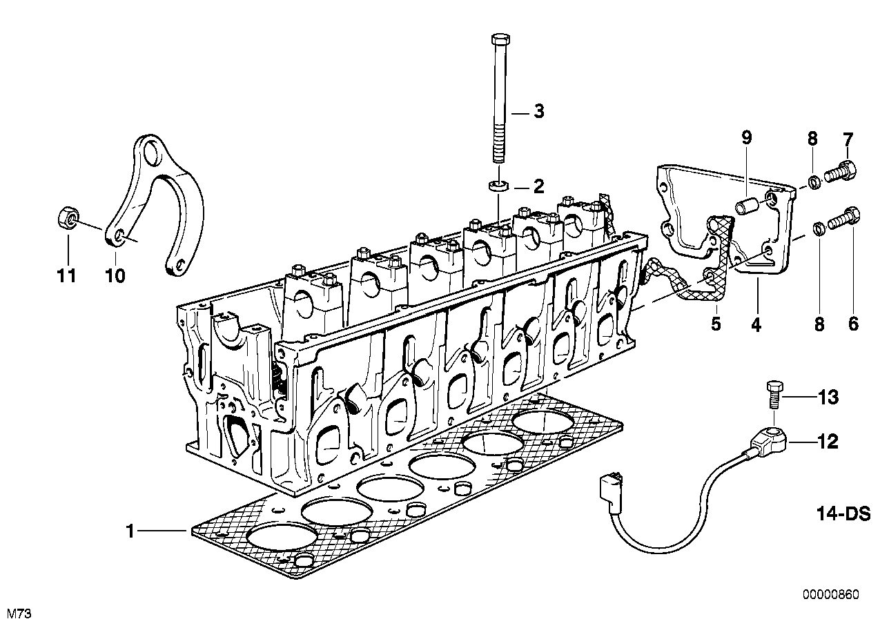 BMW Dichtung E31 E32 E38 11141725787 - 7er E32 Limousine, 7er E38